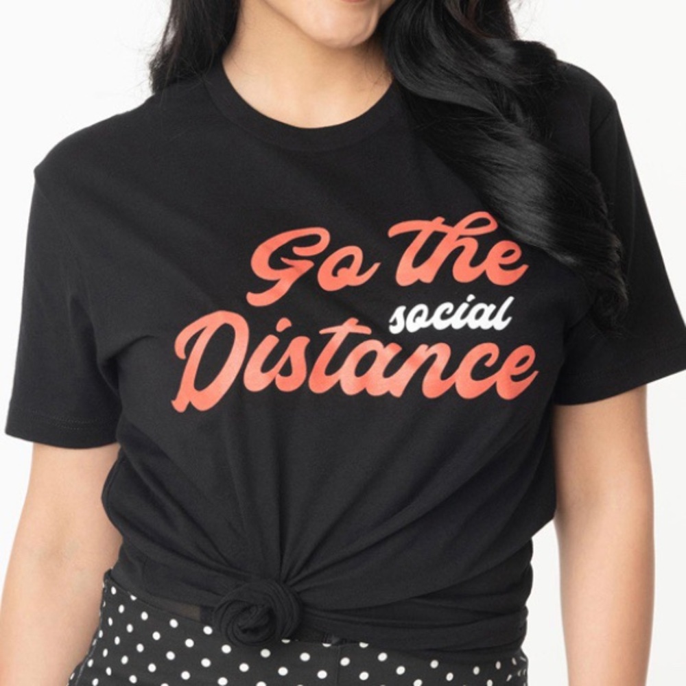 Go the Social Distance unisex tee - Picture 2 of 3